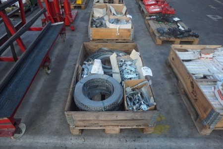 Pallet with various fittings etc.