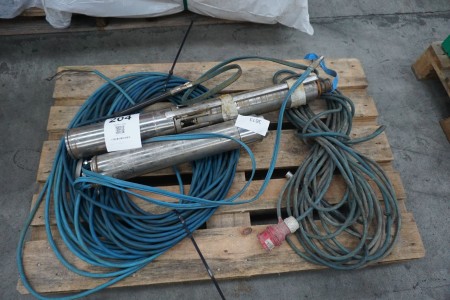 grundfos drill pipe pump and loose motor have been tested electrically and found to be in order od connections