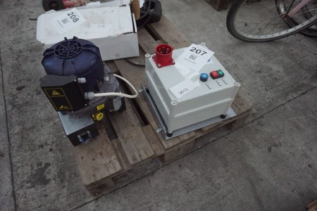 vacuum pump suitable for central extraction has been tested ok + aut star/delta starter for 10 hp motor