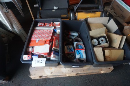 3 boxes with various metal rings etc.