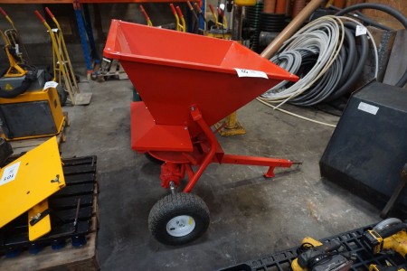 Salt spreader for ATV/garden tractor