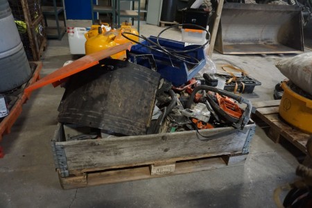 Various spare parts for miter saws, etc.