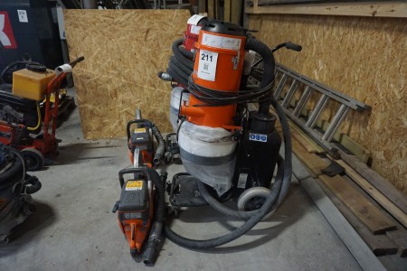 Miter saw incl. vacuum cleaner, Husqvarna K770 & S13