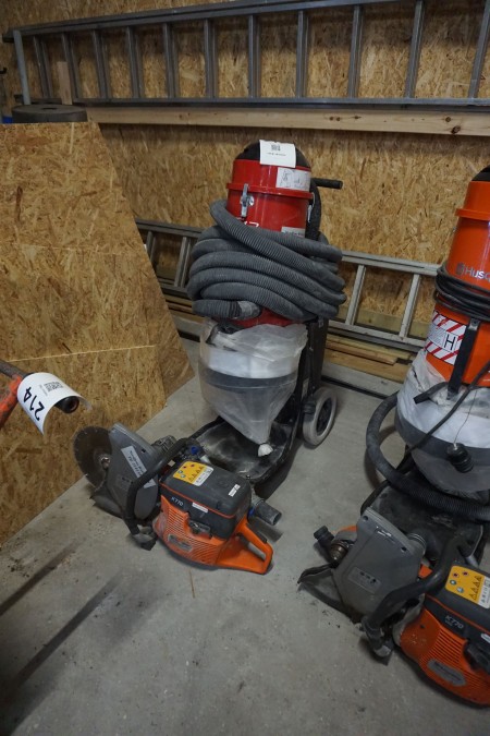 Miter saw incl. vacuum cleaner, Husqvarna K770 & S13