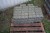 17 pallets with various outdoor tiles/stones, curbstones, granite stones, etc.