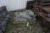 17 pallets with various outdoor tiles/stones, curbstones, granite stones, etc.