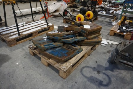 Lot of weight blocks, New Holland and Ford