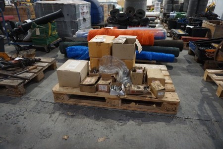 Pallet with various nuts, bolts, etc.