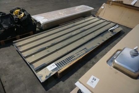 Lot of steel profile sheets