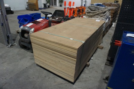 Large batch of plywood sheets