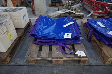 5 pieces. Reinforced lifting tarpaulins