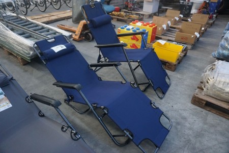 2 pcs. Deck chairs