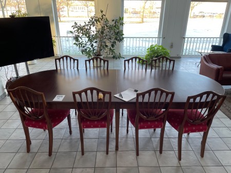 Conference table incl. 8 pcs. chairs