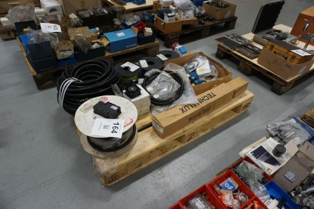 Various cables, cable protectors, etc.,