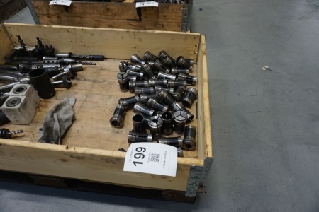 Large batch of tool holders