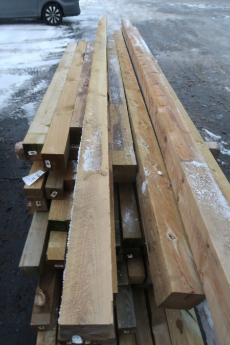 10 pcs. posts 100x100 mm