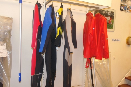 Wet suit and various rainwear