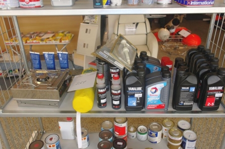 Content on shelf: 2-stroke and 4-stroke oil + gas furnace and more
