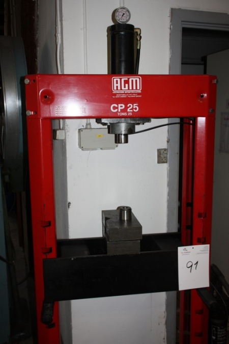 Hand Hydraulic workshop press, AGM CP 25 25 ton