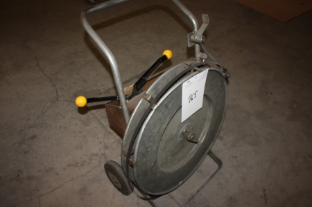 Strapping cart with strapper