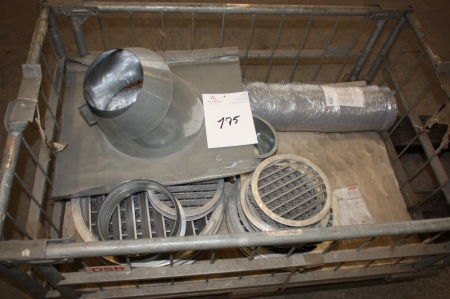 Wire cage with various exhaust fittings