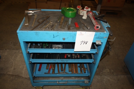 Tool trolley with content Sarralle
