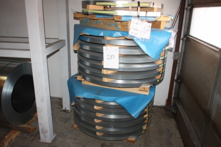 Coils, galvaniseret, 0,70 x 40, anslået vægt 3700 kg