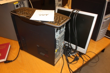 PC: HP Compaq med fladskærm