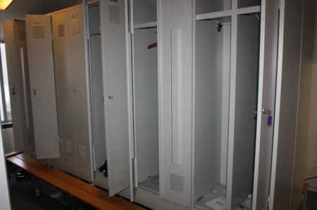 6 x 2-compartment locker