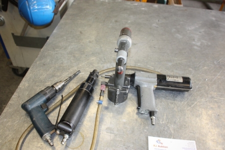 Air sheet metal clamp + air drill + air rivet + air tool, PNT 812, Lindova AB
