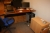 Skrivebord, højdejusterbar, skuffesektion, kontorstol