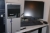 Flat screen TV, LG50, with connection to thin client, keyboard and mouse, cameras