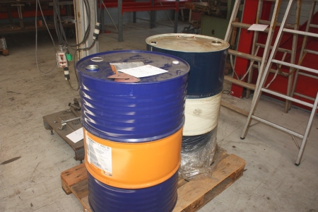Hydraulikolie, 208 liter, Hydraway HMA 46. Zinkfri hydraulisk olie. Ikke anbrudt + tom olietønde