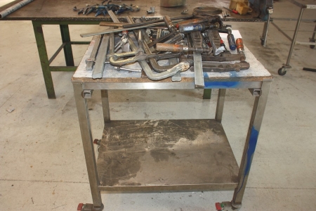 Trolley with various clamps