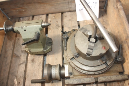 Parts for lathe: 3-claw rotary level + screw