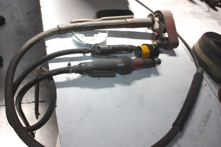 Belt Sander, 50 mm + air chisel + air die grinder