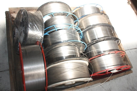 Pallet various welding wire: 0.9 to 1.2 mm