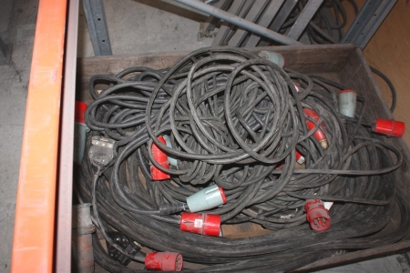 2 pallets power cables and more