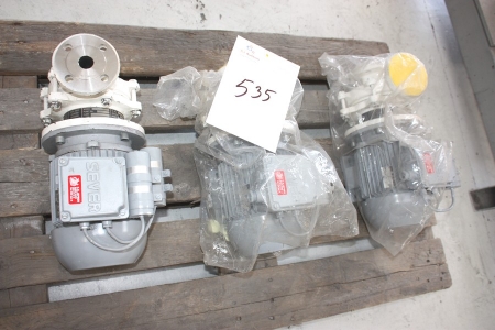 Pallet with 3 electrically driven centrifugal water pumps, HMD, model TC 15