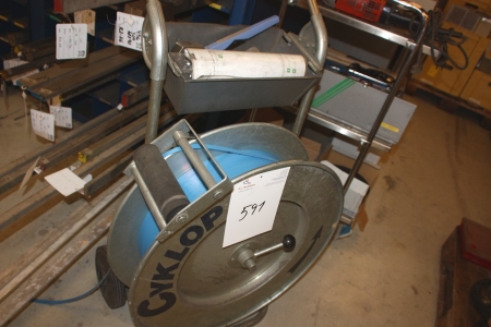 Strapping + strapping cart for plastic strapping, Cyclop