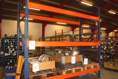 1 span pallet racking with 2 sides, height approx. 3000 + 6 beams, length approx. 2750