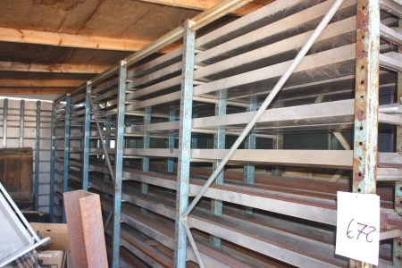 Racks with various steel, stained