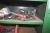 2 steel tool cabinets conent on and in cabinet