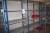 3 span steel shelving + content