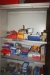 Steel Tool Cabinet with Content + wagon with fall protection equipment + 2 ladders + increases cleaning trolley + sprayer