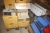Approximately 62 Plastic boxes + pallet assortment boxes in plastic + metal T-parts, etc.