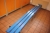2 blue benches, length = 1400 mm