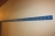 Blå bænk + knage, længde ca. 3300 mm