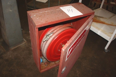 Fire cabinet with hose, app. 10 m