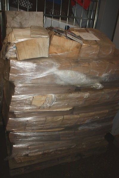 Pallet with assorted bags